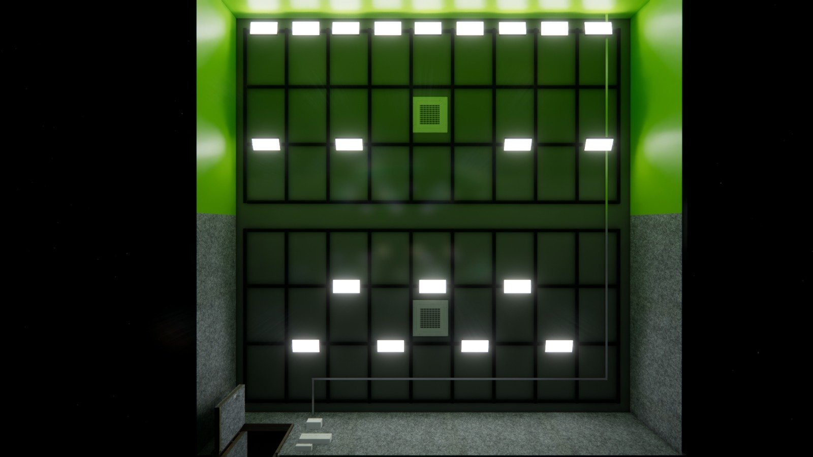 Lighting Grid and Teleprompter